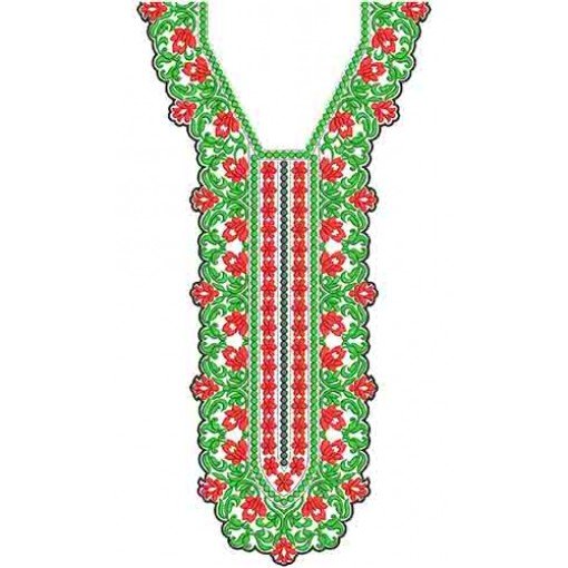10416 Neck Embroidery Design