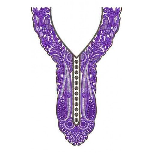 10418 Neck Embroidery Design