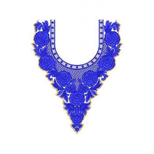 10419 Neck Embroidery Design