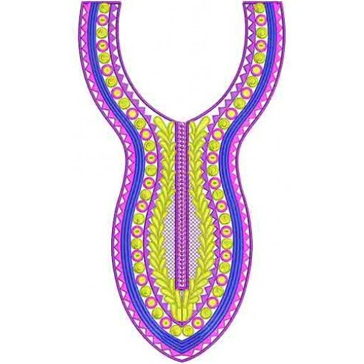 10421 Neck Embroidery Design