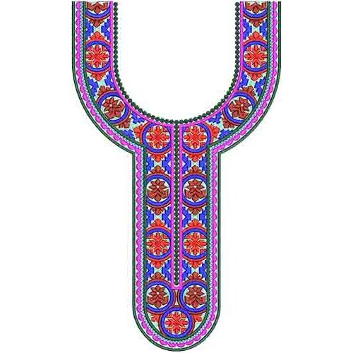 10422 Neck Embroidery Design