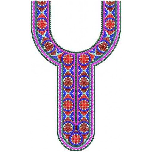 10422 Neck Embroidery Design