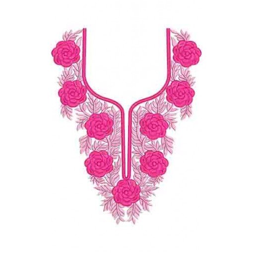 10424 Neck Embroidery Design