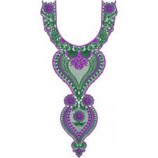10425 Neck Embroidery Design