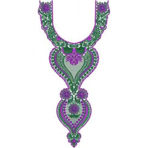 10425 Neck Embroidery Design