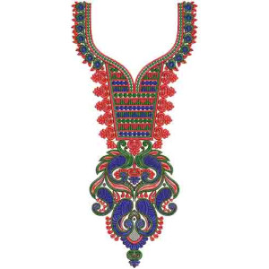 10427 Neck Embroidery Design