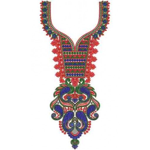 10427 Neck Embroidery Design