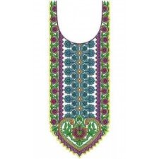 10429 Neck Embroidery Design