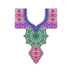 10432 Neck Embroidery Design