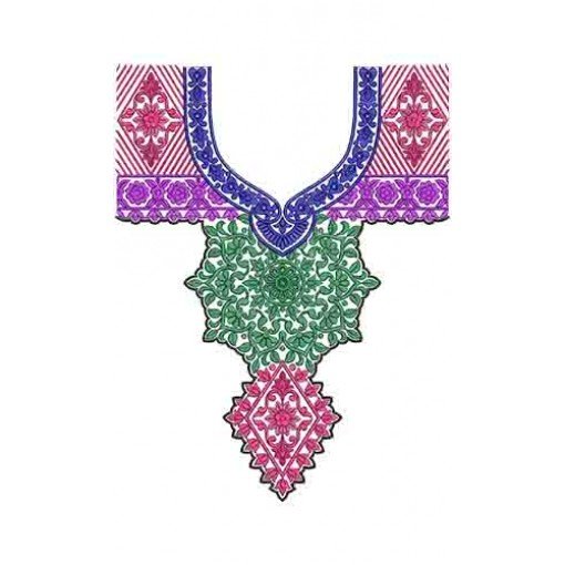 10432 Neck Embroidery Design