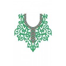 10434 Neck Embroidery Design