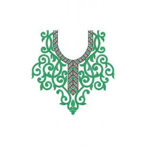 10434 Neck Embroidery Design