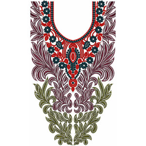 Neck Embroidery Design 10590