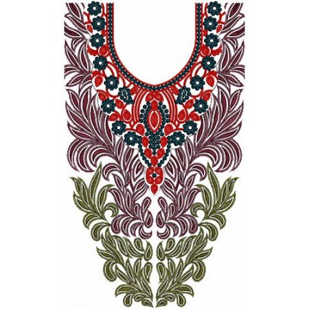 Neck Embroidery Design 10590