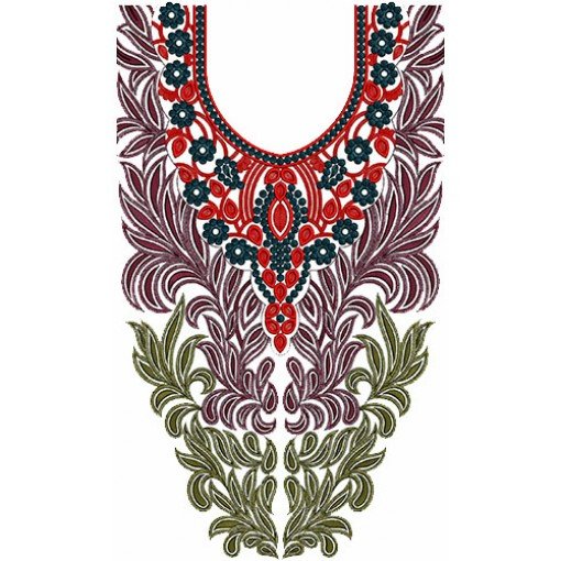 Neck Embroidery Design 10590
