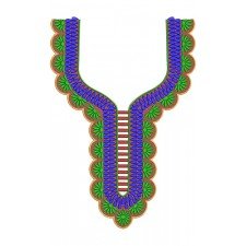 Neck Embroidery Design 11016