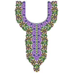 Neck Embroidery Design 11017