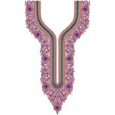 Neck Embroidery Design 11018