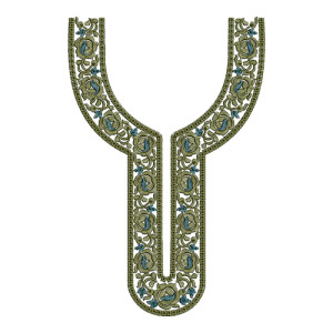 Neck Embroidery Design 11019