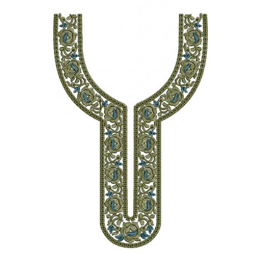 Neck Embroidery Design 11019