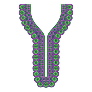 Neck Embroidery Design 11022