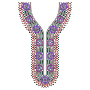 Neck Embroidery Design 11023