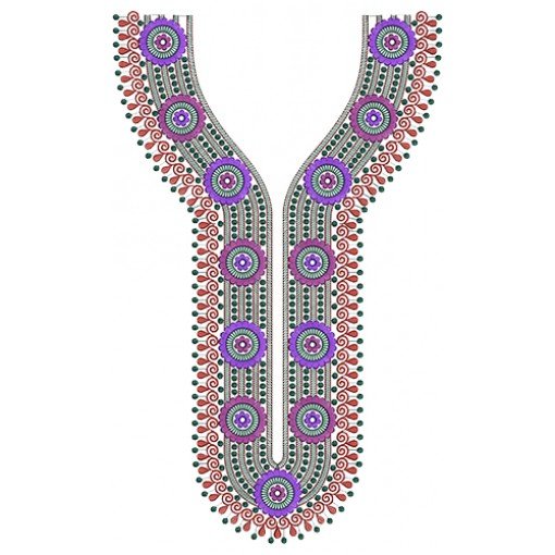 Neck Embroidery Design 11023