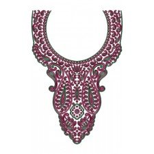 11186 Neck Embroidery Design
