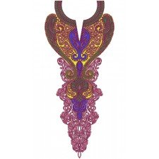 11188 Neck Embroidery Design