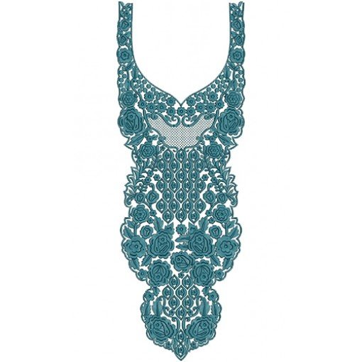 11190 Neck Embroidery Design