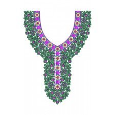 11191 Neck Embroidery Design
