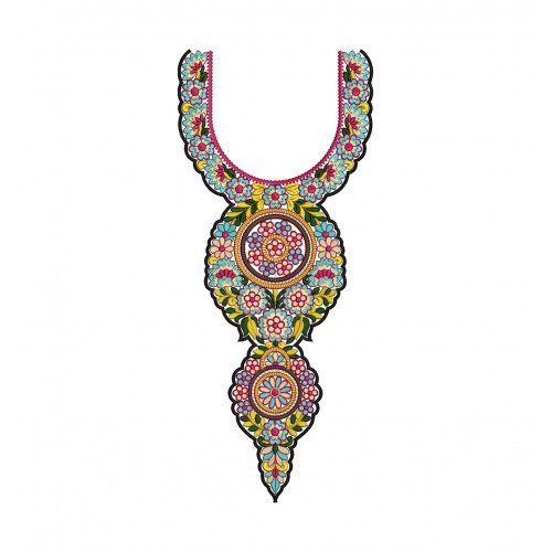 Neck Embroidery Designs Salwar Kameez 113