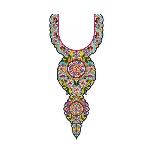 Neck Embroidery Designs Salwar Kameez 113
