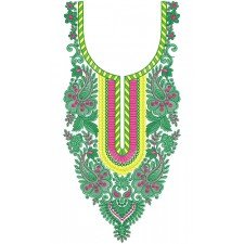 11353 Neck Embroidery Design