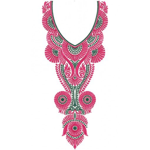 11553 Neck Embroidery Design