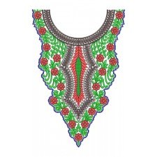 11555 Neck Embroidery Design