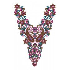 11558 Neck Embroidery Design