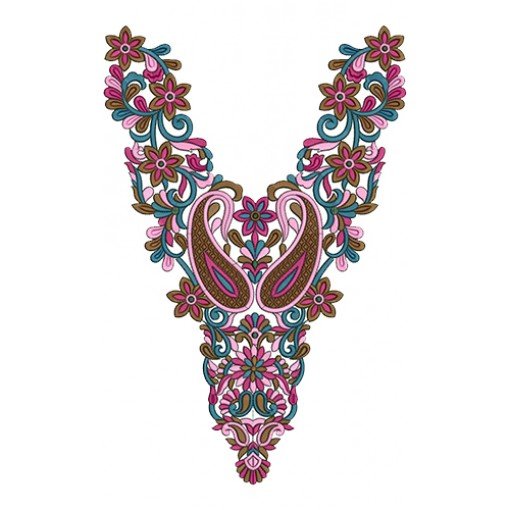 11558 Neck Embroidery Design