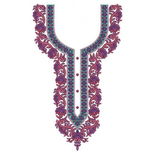 11560 Neck Embroidery Design