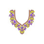 Embroidery Peplum Top Neck Embroidery Design