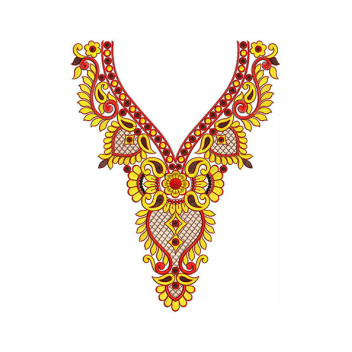 Mirror Neck Gala Embroidery Designs