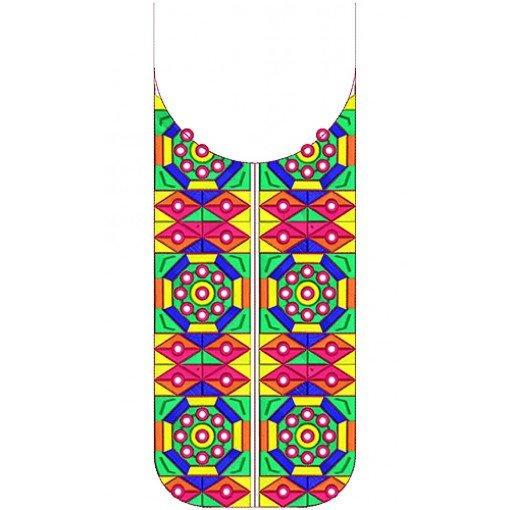 12537 Neck Embroidery Design