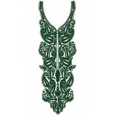 12538 Neck Embroidery Design