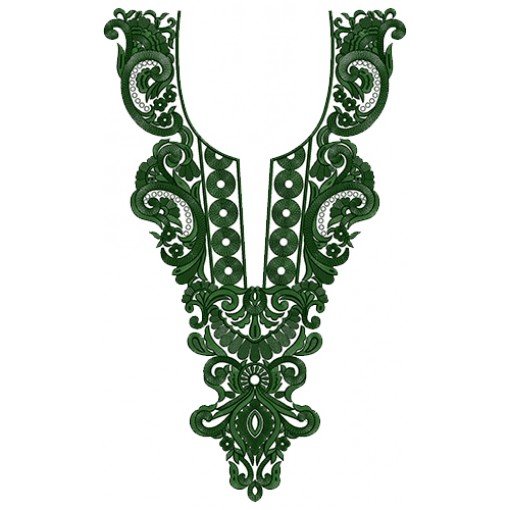 Neck Embroidery Design 12540