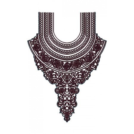 Neck Embroidery Design 12542