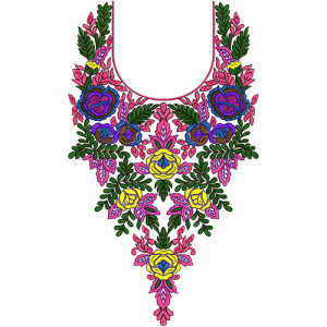 Neck Embroidery Design 12544