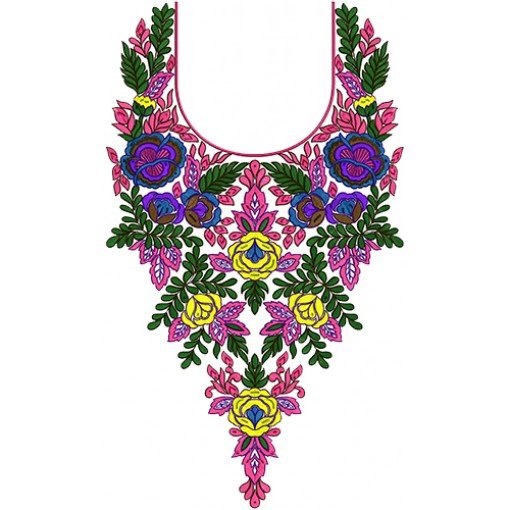 Neck Embroidery Design 12544