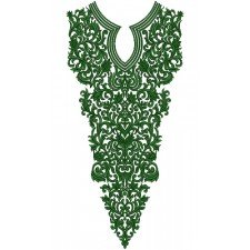 12548 Neck Embroidery Design