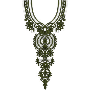 Neck Embroidery Design 12551