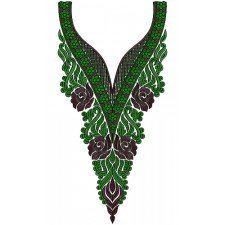 Neck Embroidery Design 12554
